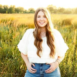 Anthropologie Cream Puff-Sleeve Peasant Blouse